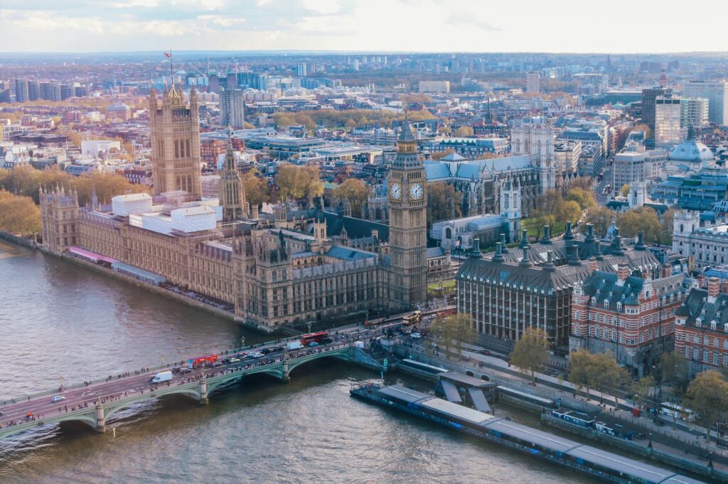 London from above